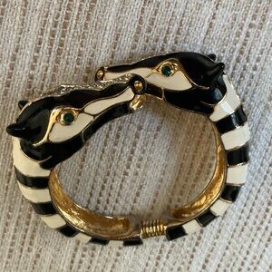Rare Kenneth Jay Lane Zebra Bracelet